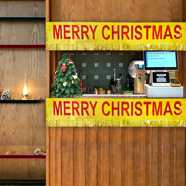 5 Sets Christmas New Year Banner Xmas Garland Christmas