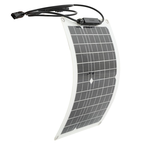 Högeffektiv solpanel, monokristallint kisel 30W 18V solpanelladdare för utomhusäventyr, camping och behov av nödström