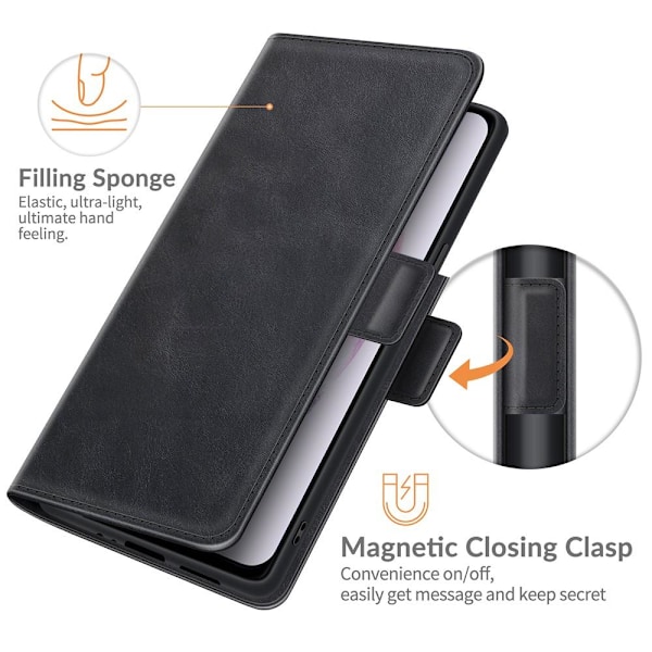 Samsung Galaxy S22 Plus Fodral Med Magnetisk Stängning Svart