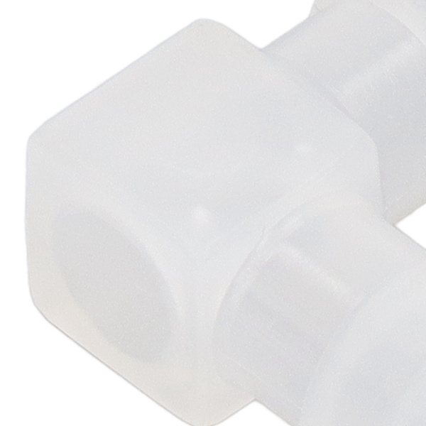 10 st Plast Slangkoppling 90° Böj PP Giftfri Luktfri L-formad Rörkoppling för Akvarium Laboratorium 14mm / 0.55in