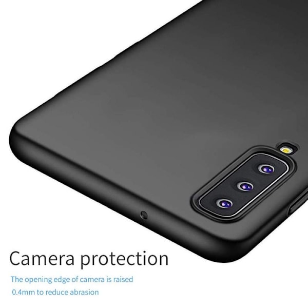 Samsung A7 2018 Ultratunt Mattsvart Skal Basic V2 Svart