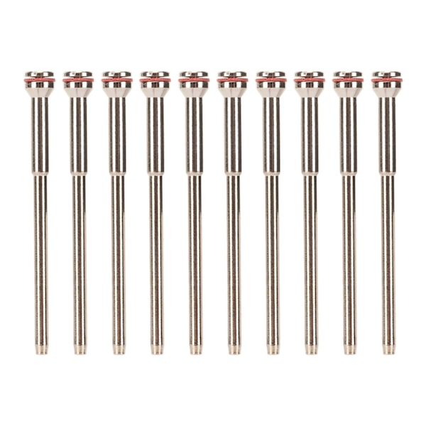 10 st Tandläkarborr Mandrel Rostfritt Stål Hög Hårdhet Tandtekniskt Lab Poleringsskaft 4,6 cm