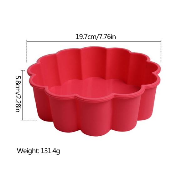2 st runda silikon quiche-formar kakformar non stick bakform