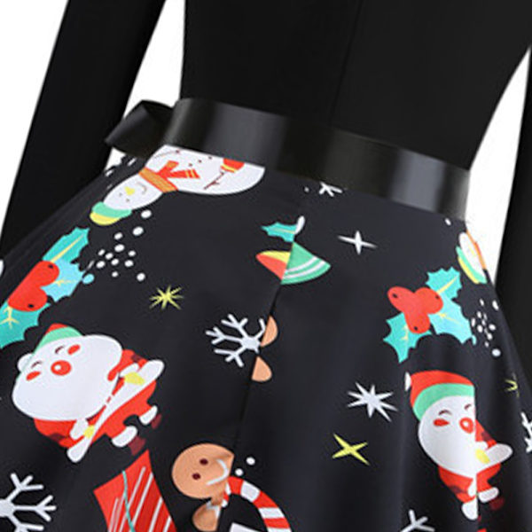 Women's Vintage Christmas Dress Cocktail Party Dress Holiday
