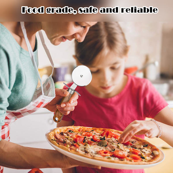 Rostfri pizzaskärare Hjul Kökspizzaskärare med