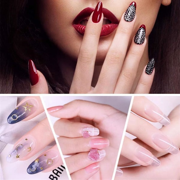 Hantverksmässigt Akryl Nagelkit: Elegant & Mångsidig Nagelkonstdekoration För Professionellt Eller Hushållsbruk, Elektrisk Nagelborr Ingår