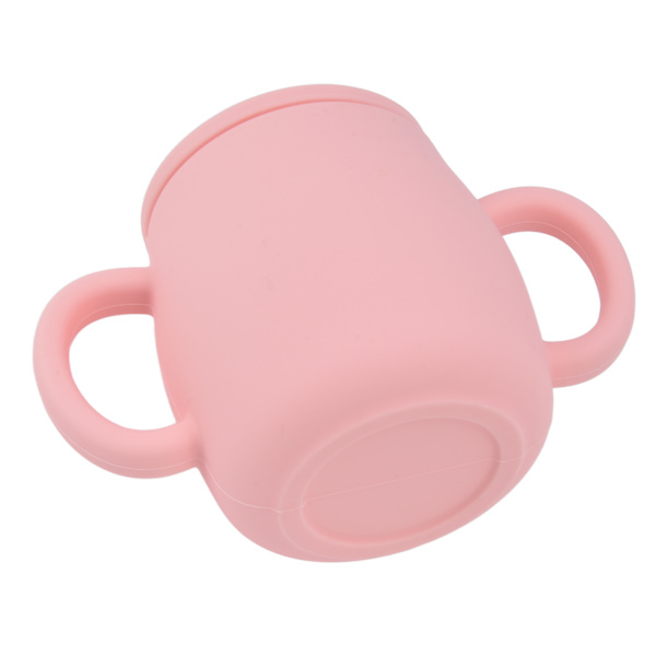 280 ml Baby Träning Kopp med Lock Bärbar Barn Silikon Kopp