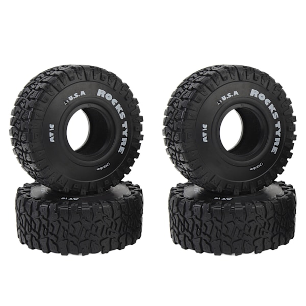 4 st 1/10 RC Crawler Däck Slitstarka Bra Grepp Halkskydd RC Gummihjul Däckset För SCX10