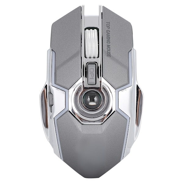 Trådlös Gamingmus Portabel 2.4GHz 1600DPI Tyst USB Optisk Laptop Desktop Datormus Grå