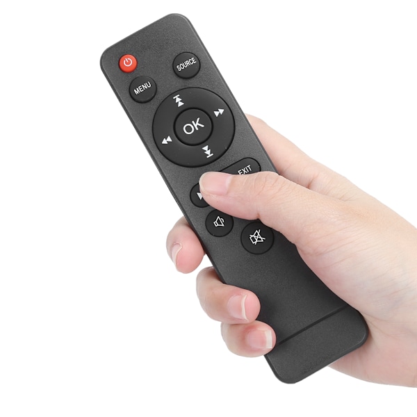 1080p Full High Definition Portabel Mini Projektor Smart Hemmabio Svart Vit 100‑240VAU Kontakt