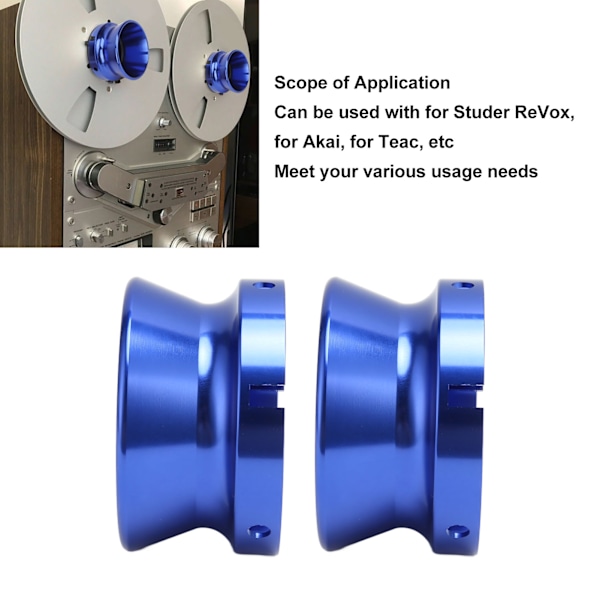 NAB Hub Adaptrar Professionell Aluminiumlegering Polerad 10 Tums Öppnare för Studer ReVox för Akai för Teac