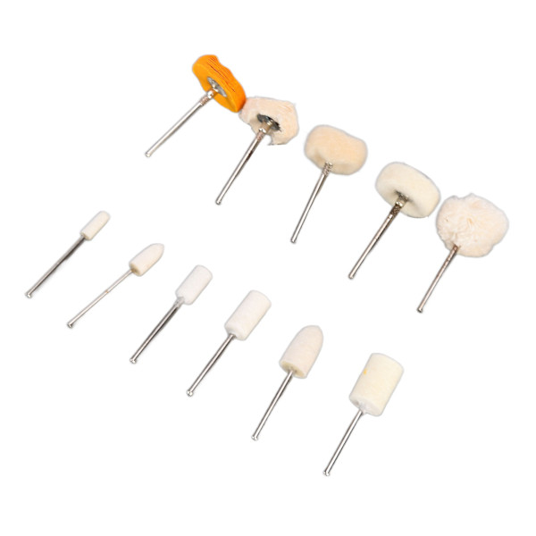 50 st Polerhuvud 3mm Spindel Buffing Hjul Mini Borste Tillbehör Set Kit för DIY