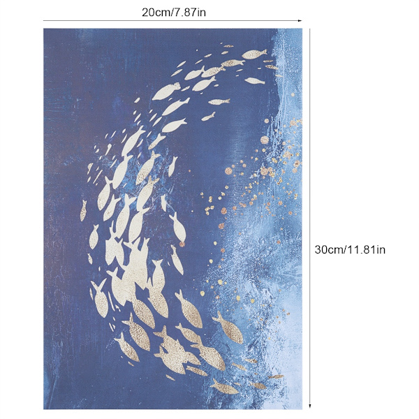 Hav och fisk canvas konst målning affisch väggdekor sovrum