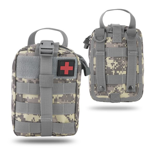 ACU Camo Taktisk Ficka, Slitstark Tredelad Design Med Vattenresistent Skydd För Snabb Första Hjälpen