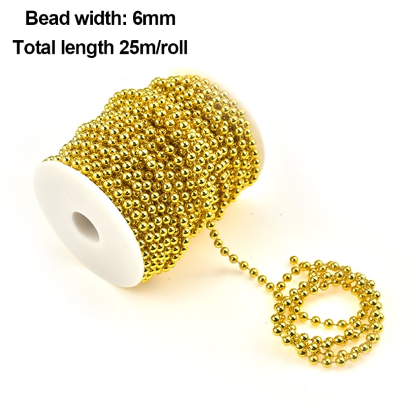 Craft String Pearls, Faux Pearl Garland Spool Roll Strand