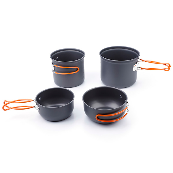 4 st/set Utomhus Bärbar Resa Camping Picknick Köksredskap Grytor