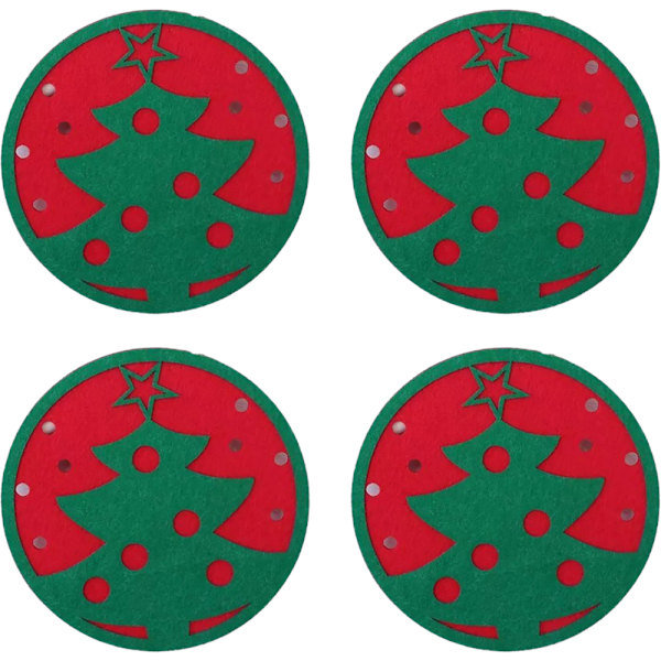 Jul Snöflinga Design Underlägg Filt Kopp Mattor Vin Te