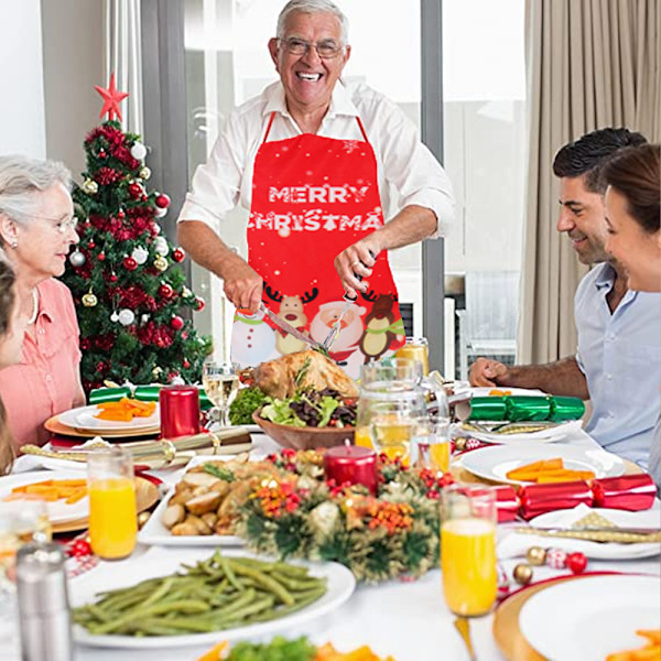 Chistmas Apron,Christmas Decoration Apron for Christmas Dinner
