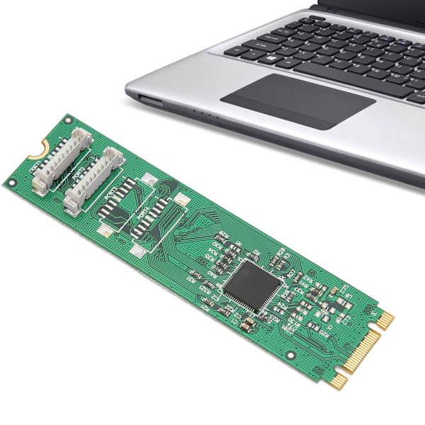 M.2 Seriellport Adapterkort 2 Seriella Portar AX99100 2S DB9 RS232 115200bps COM1 Seriellport Expansionskort för Windows för Linux