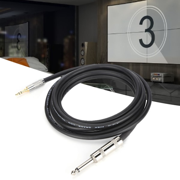 JORINDO 6,35 mm Hane till 3,5 mm Hane Stereo Ljudkabel för Gitarr Piano Förstärkare Mobiltelefoner JD6081‑1m / 1 m
