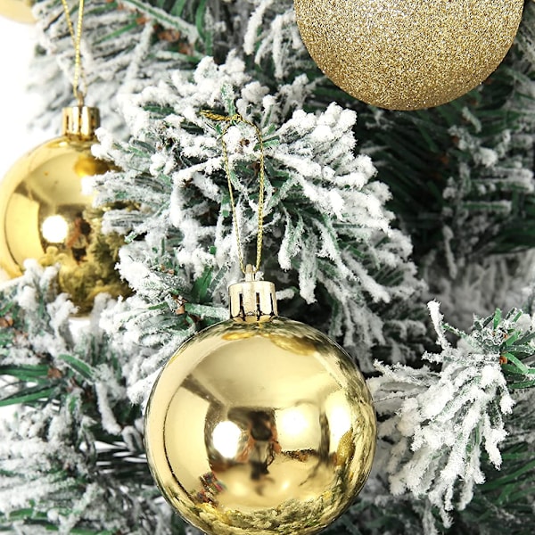 24 Pieces 3cm Shatterproof Christmas Ball Ornaments for Xtmas