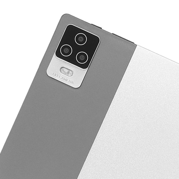 2 i 1 Tablet 10,1 Tum med Tangentbord 8-Kärnig CPU 8GB 256GB 5G WIFI 4G Samtal FHD Tablet för Android 12 100‑240V Silver EU-kontakt