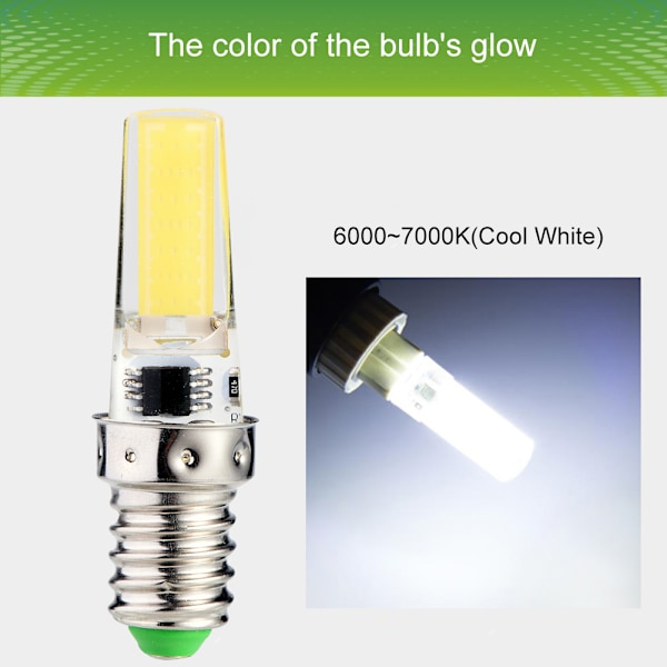 5 st E14 COB2508 LED-lampor AC 220V Dimbar lampa Hög
