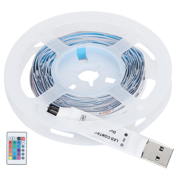 3Meter 5050 LED-chip RGB-remsa USB 54LED fjärrkontroll