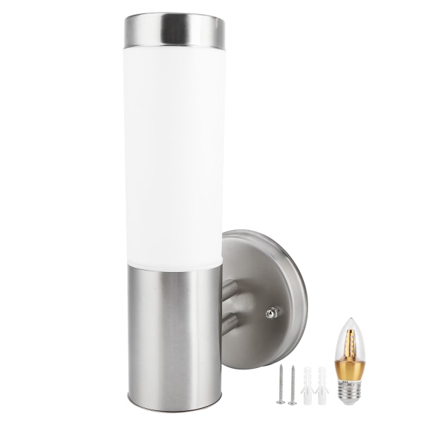 110-230V E27 Modern vägglampa 5W vattentät rostfritt stål