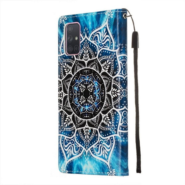 Plånboksfodral Samsung Galaxy A71 - Blå Mandala