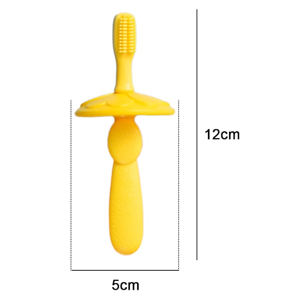Småbarns tandborste, träningsbaby tandborste silikon 2-pack