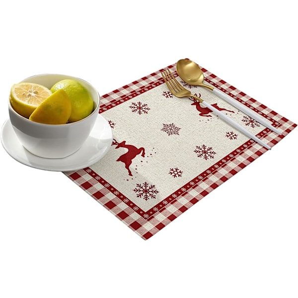 Placemats for Dining Table,Heat Insulation Washable Table Mats