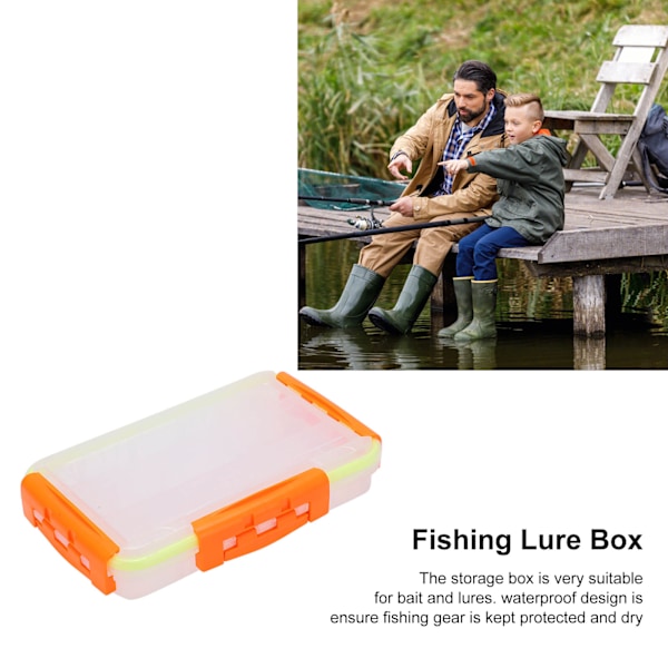 Fiskeaccessoarorganisatör, Vattentät och Slitstark, Smart Avdelningssystem, Transparent Lock för Snabb Identifiering, Multifunktionell Förvaring för Bete,