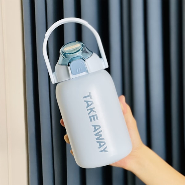 850 ml isolerad vattenflaska med stor kapacitet och studslock