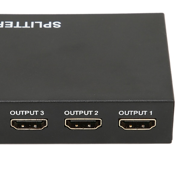 HD Multimedia Interface Splitter 1 in 4 Ut 1080P Spegelskärm Videodelningsadapter för Hemma Bio 100-240VEU-kontakt