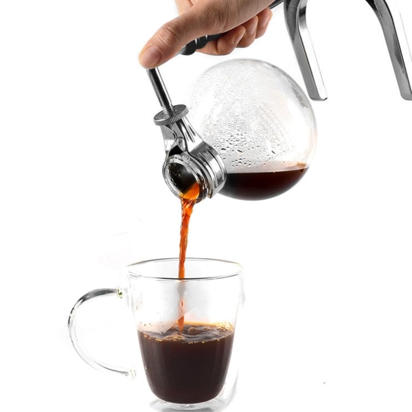 Handhållen sifon kaffebryggare Värmebeständigt glaskaffefilter
