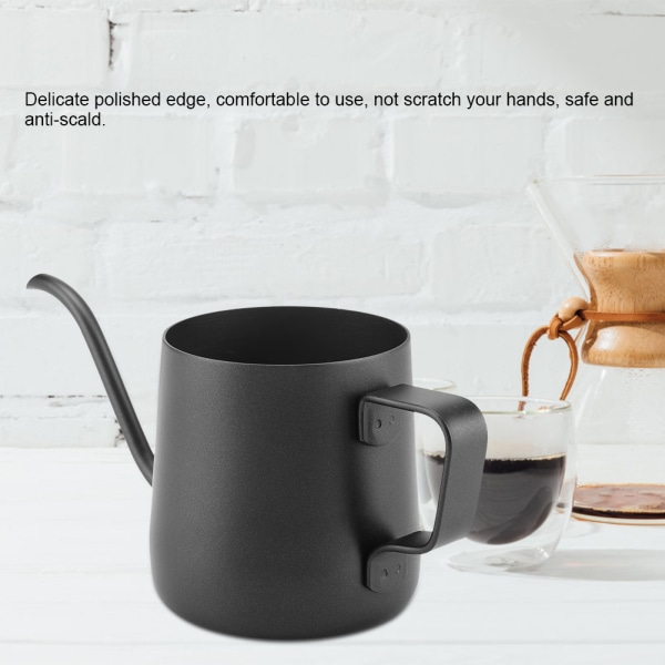 250 ml rostfritt stål gåshals smal pip kaffedroppkanna