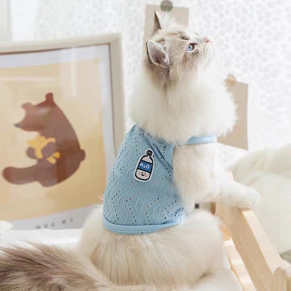 3-pack hundskjorta kjol T-shirts bomulls väst valp kläder