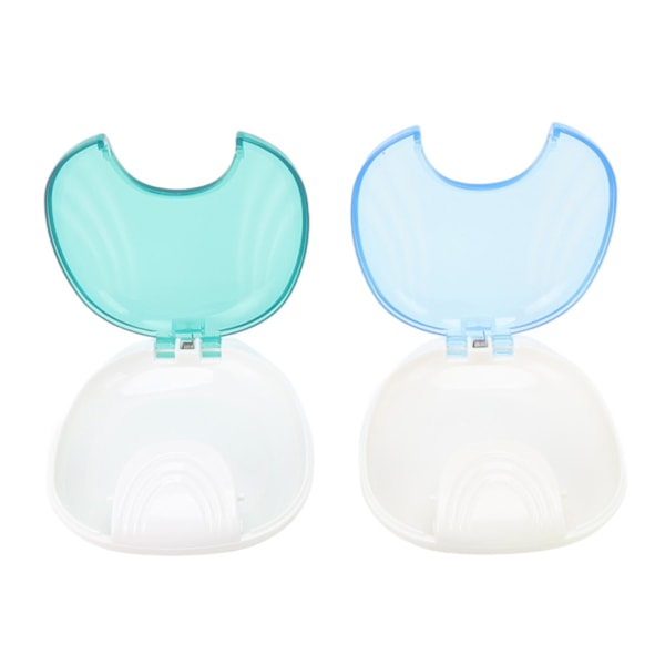 Chic Förvaringsask för Tandställning, Hållbar Design med Ventilationshål för Fräsch Förvaring av Aligners, 5 st Små i Delikata Ljusa Färger Inkluderar Borste och Chewie