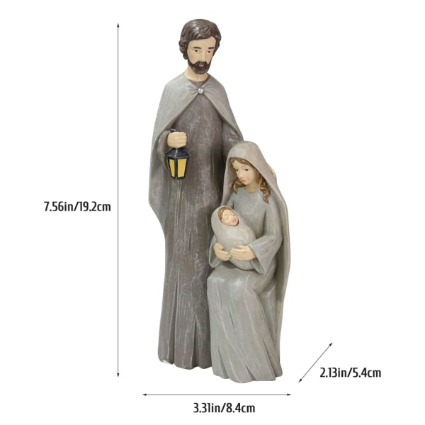 Julkrubba Figurer Prydnader Harts Figurer Traditionella