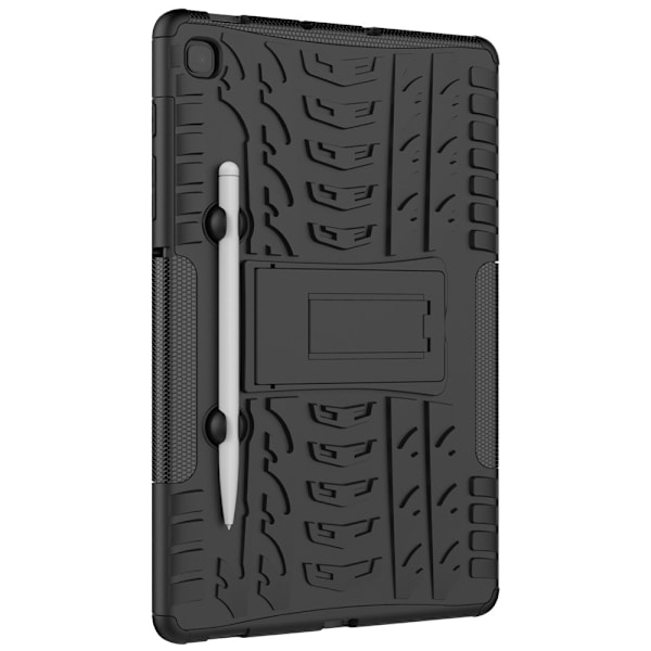Samsung Galaxy Tab S6 Lite Skal Rugged Kickstand Armor Svart Black Svart