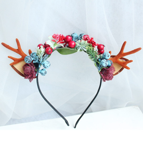 Christmas Reindeer Antlers Headband Hair Clips Hair Hoop Girl