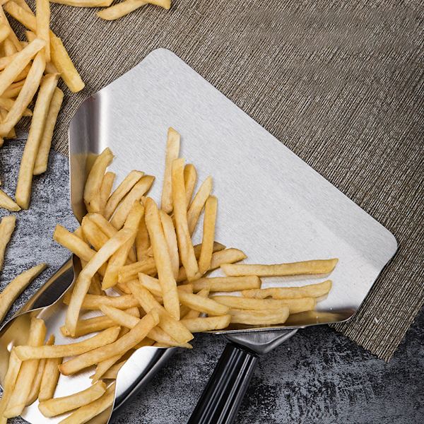 Popcorn Spade Rostfritt Stål Pommes Frites Sked Popcorn Servering