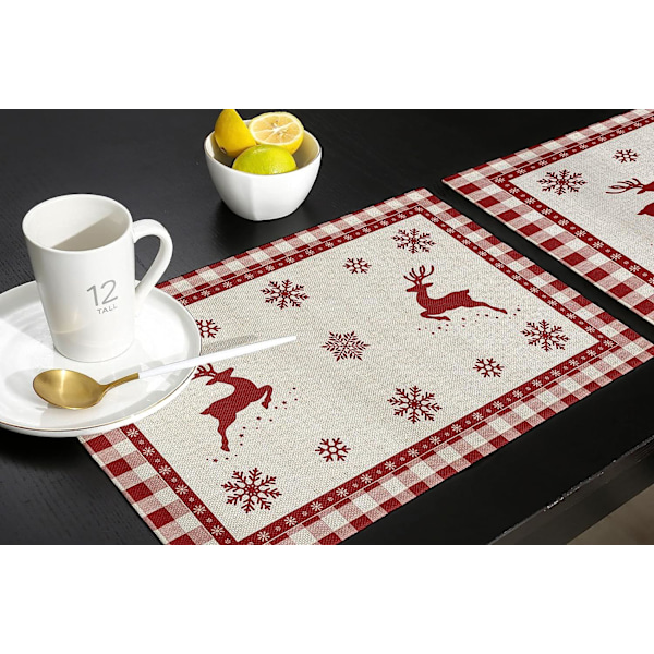 Placemats for Dining Table,Heat Insulation Washable Table Mats