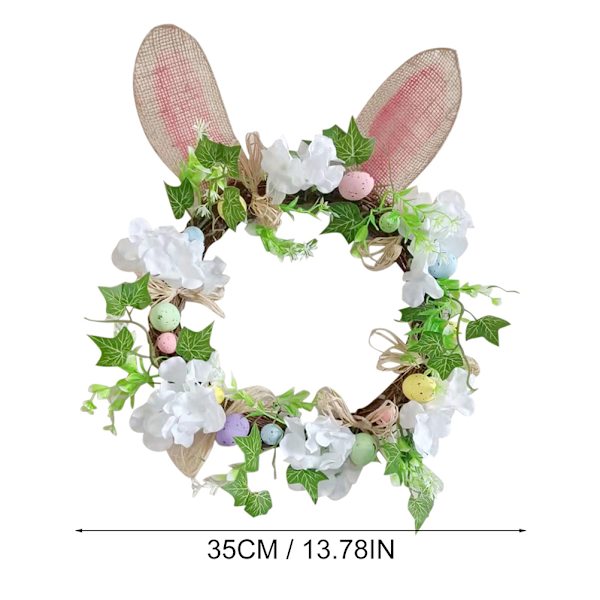 Påskdekoration Krans Kaninöron Konstgjord Krans Blomma