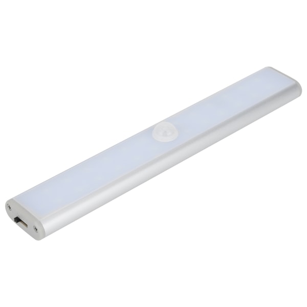 LED Rörelsesensor Ljus Skåp Garderob Garderob Lampa Under skåp Nattlampa USB Uppladdningsbar