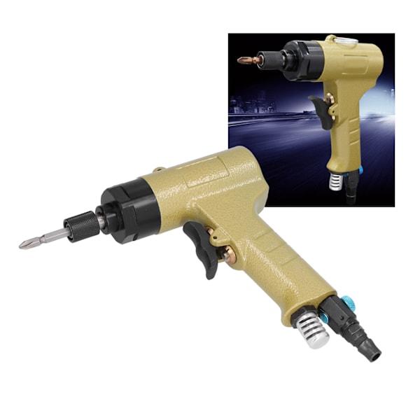 Luftdriven Skruvdragare Handhållen Bärbar Pneumatisk 1/4 tum 10000rpm Verktygssats KP‑805PN