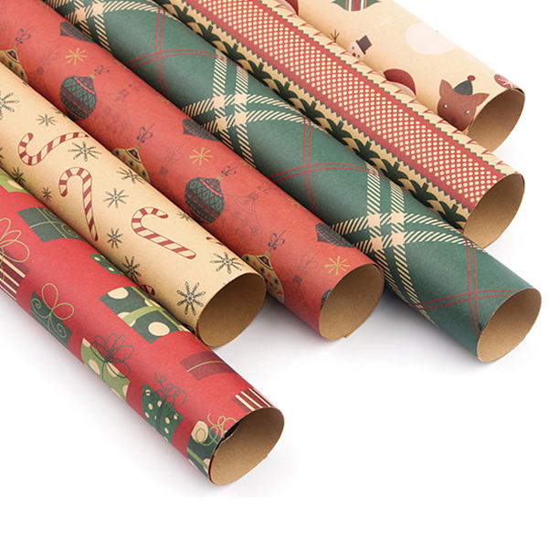 1 set Christmas Gift Wrapping Paper, Folded Paper, with