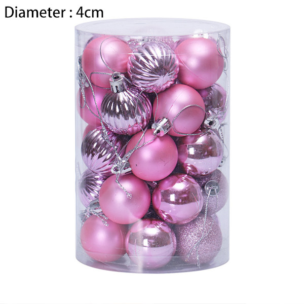 34 Pieces 4cm Shatterproof Christmas Ball Ornaments for Xtmas