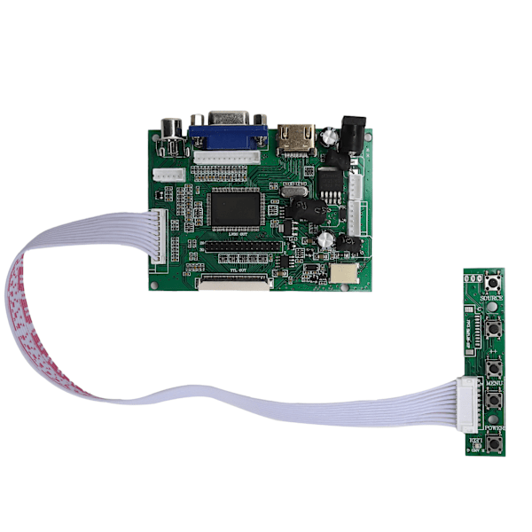 Drivkort för Raspberry Pi LCD 1024x600 Upplösning Datortillbehör 10.1in